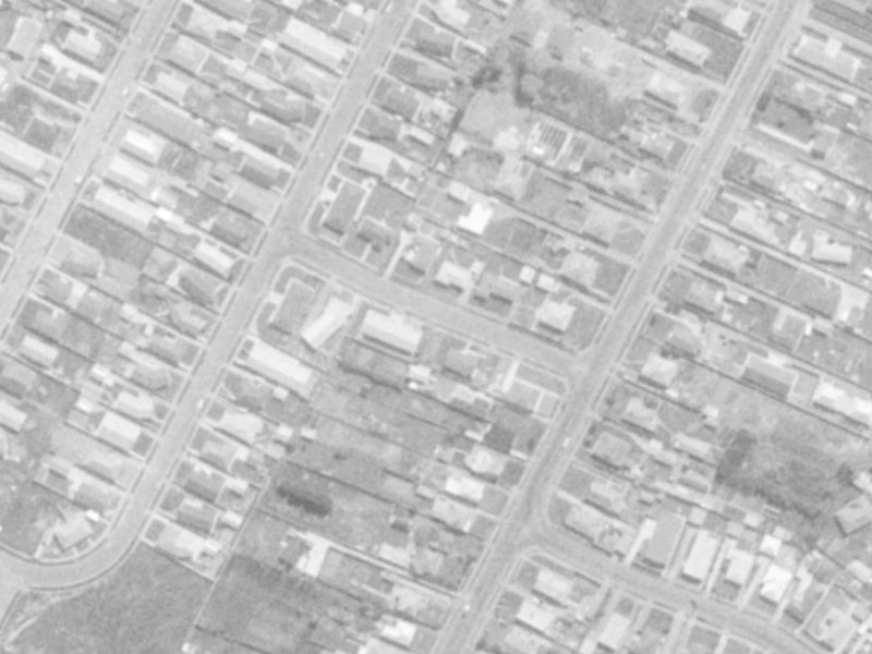 6 Bute Street from the air, 1975-1979