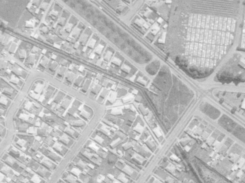 34 Frensham Crescent from the air, 1975-1979