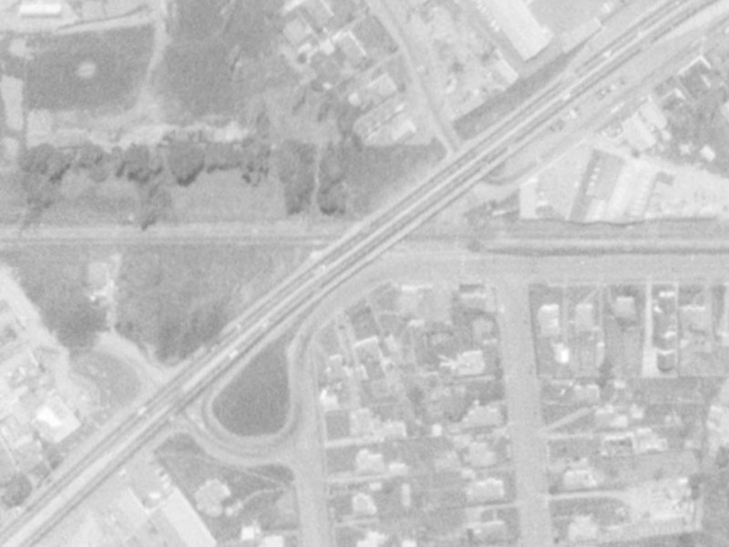 Hayton Road from the air, 1975-1979