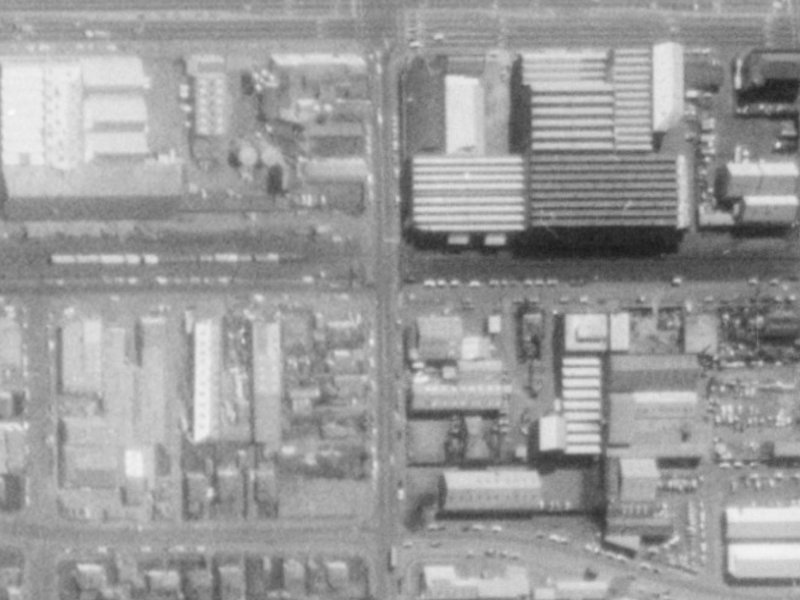 200 Hazeldean Road from the air, 1975-1979