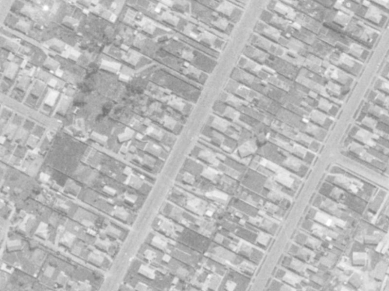 58 Mackworth Street from the air, 1975-1979