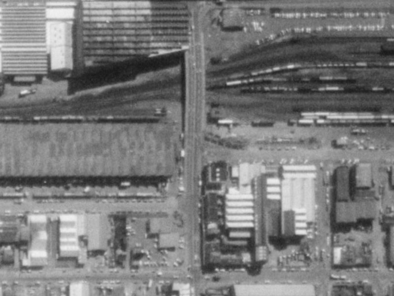 22 Carlyle Street from the air, 1975-1979
