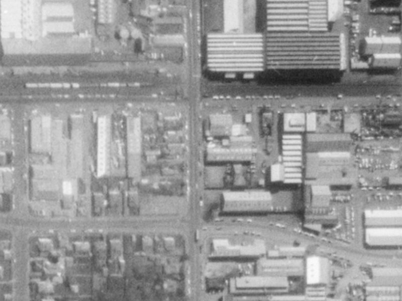 156 Antigua Street from the air, 1975-1979