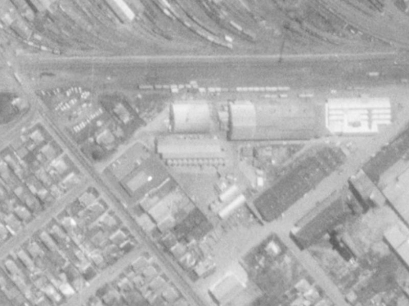 36 Clarence Street South from the air, 1975-1979