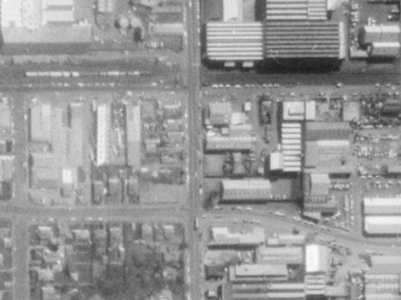 133 Antigua Street from the air, 1975-1979
