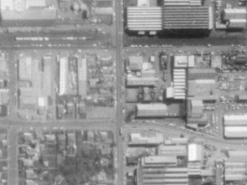 152 Antigua Street from the air, 1975-1979