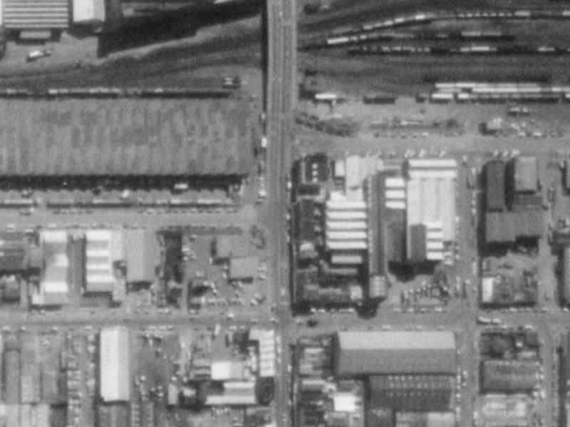 494 Colombo Street from the air, 1975-1979