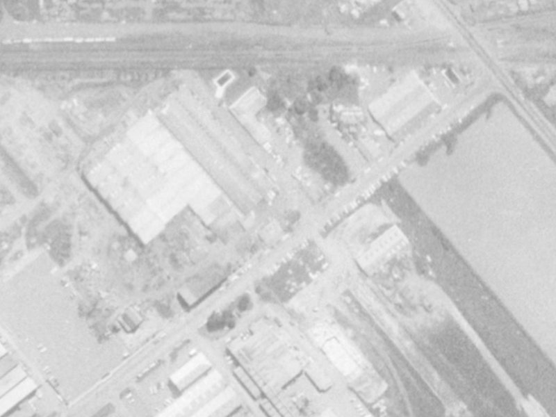 35E Lunns Road from the air, 1975-1979