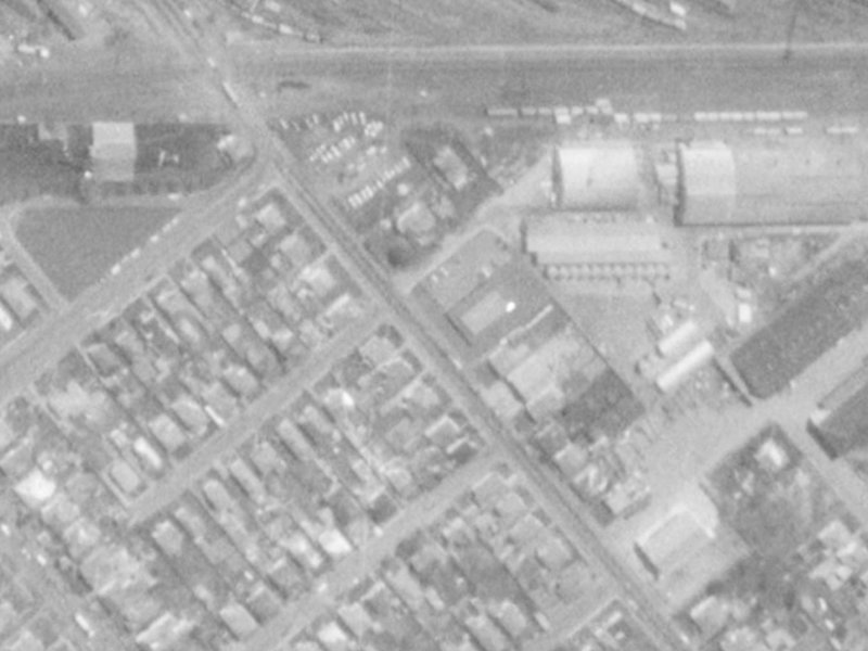 36 Clarence St South from the air, 1975-1979