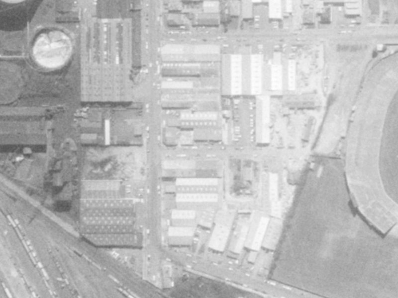 5 Talfourd Place from the air, 1975-1979