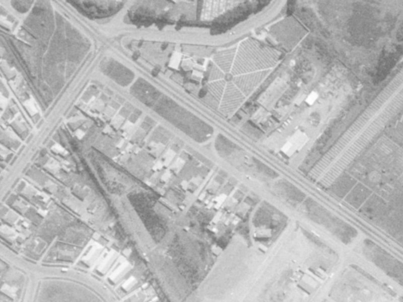 470 Linwood Avenue from the air, 1975-1979