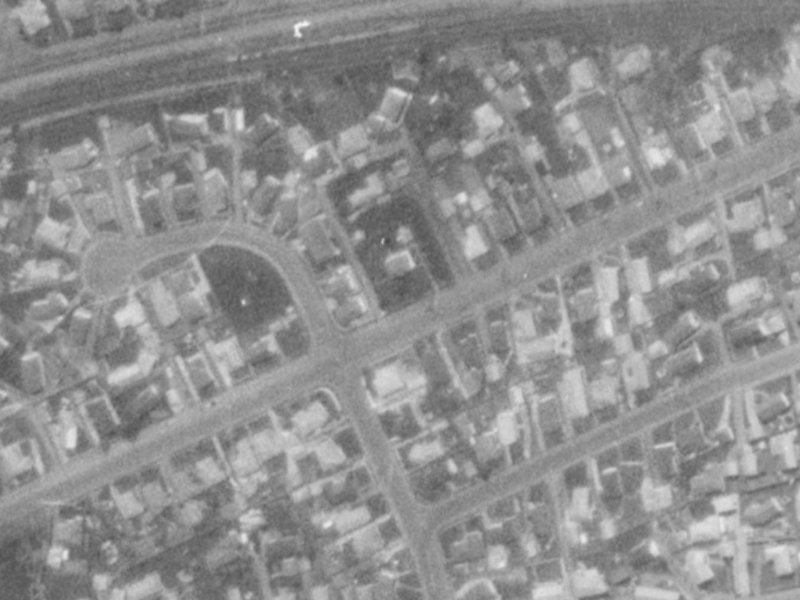 117A Foremans Road from the air, 1975-1979
