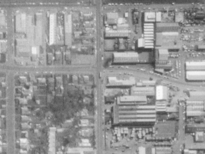 90 Disraeli Street from the air, 1975-1979