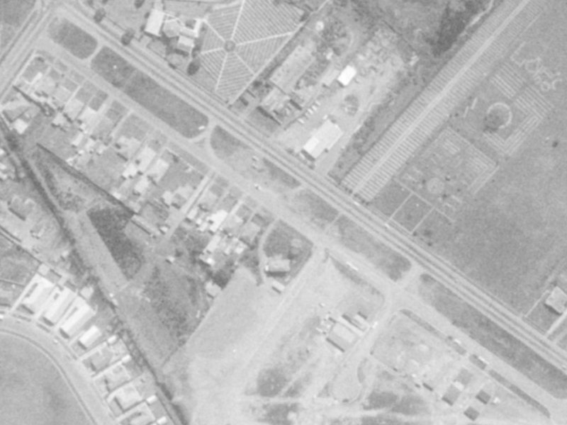 483 Linwood Avenue from the air, 1975-1979