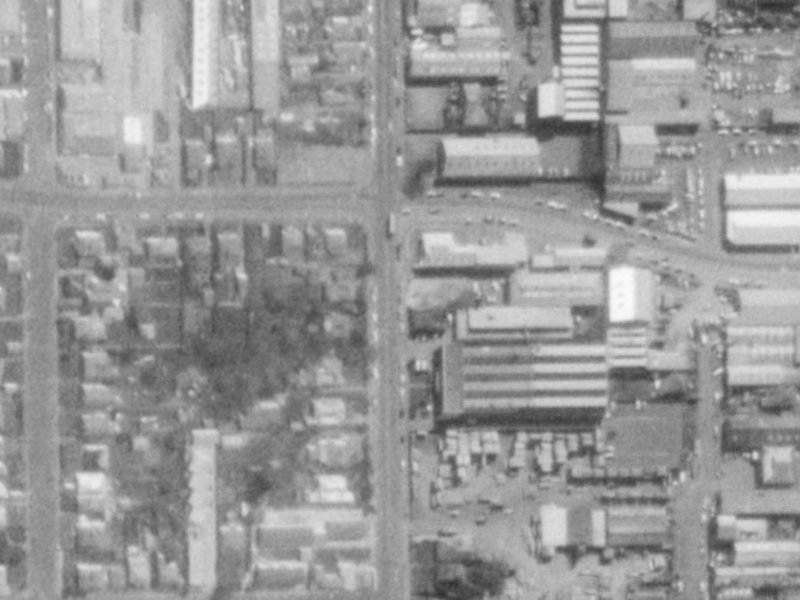132 Antigua Street from the air, 1975-1979
