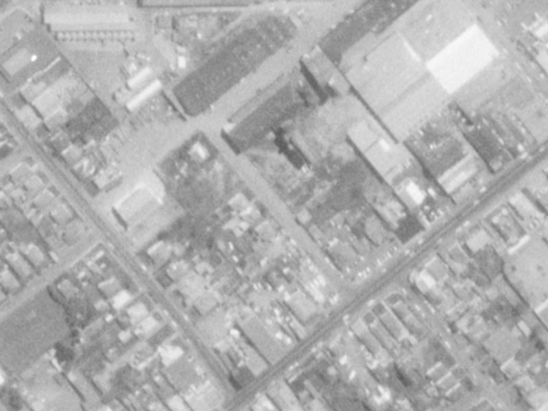 Wise Street from the air, 1975-1979