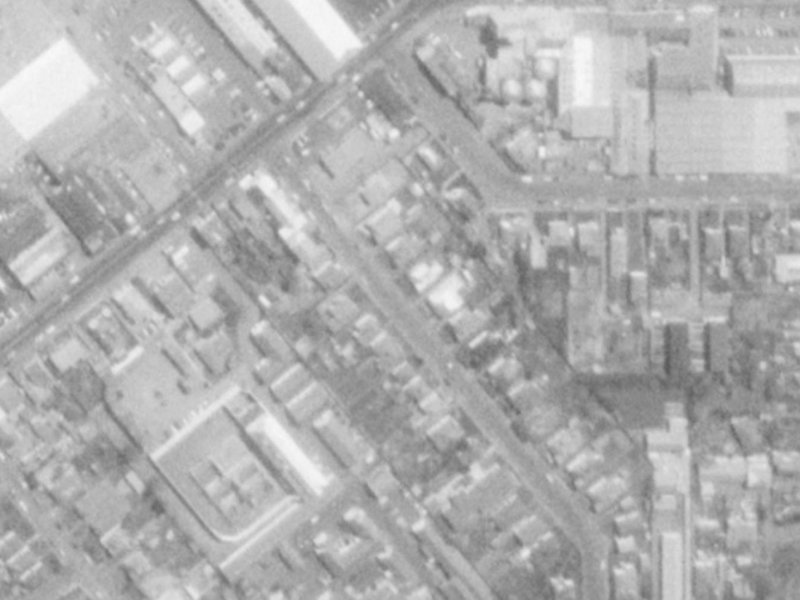 17A Dickens Street from the air, 1975-1979