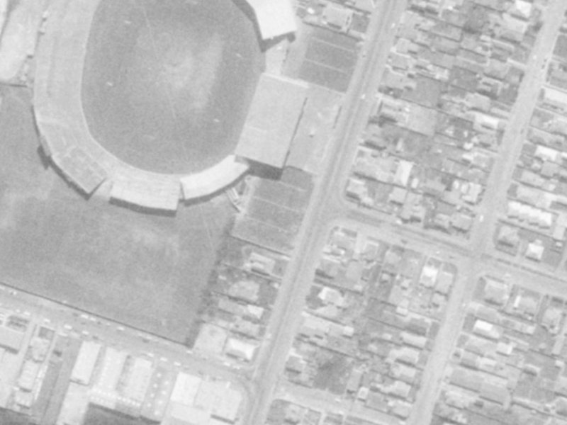 385–391 Wilsons Rd North from the air, 1975-1979