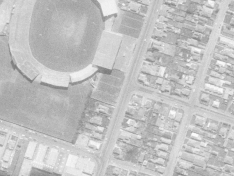 407 Wilsons Road North from the air, 1975-1979