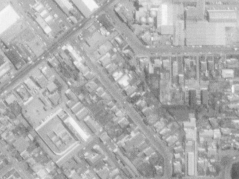 21A Dickens Street from the air, 1975-1979