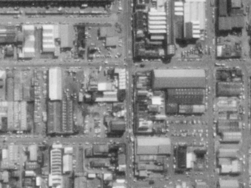 465 Colombo Street from the air, 1975-1979