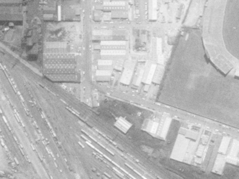 11 Lismore Street from the air, 1975-1979