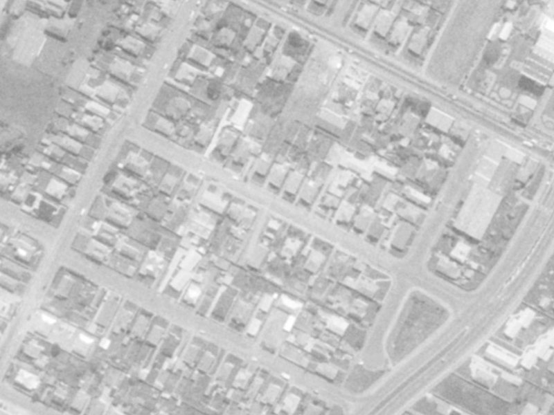 Frederick Street from the air, 1975-1979