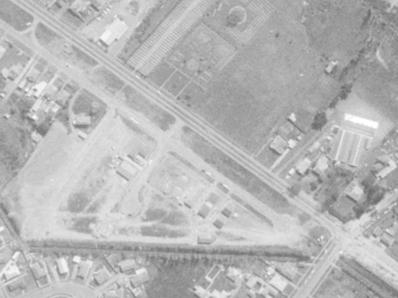 506 Linwood Avenue from the air, 1975-1979