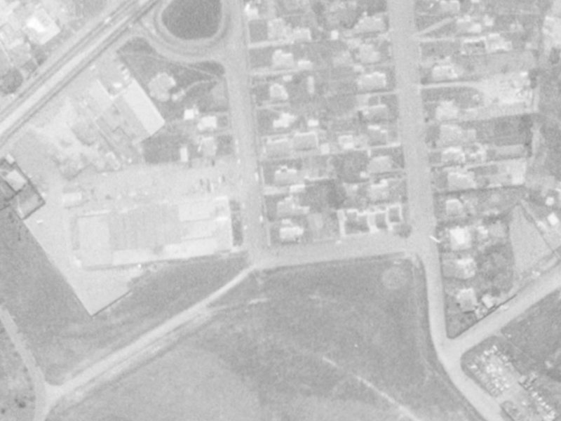 Symes Road from the air, 1975-1979