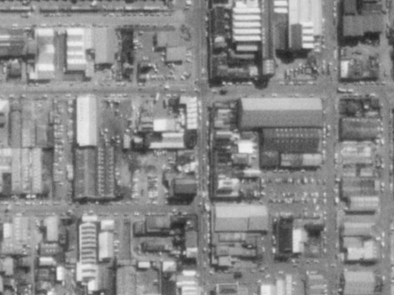 457 Colombo Street from the air, 1975-1979