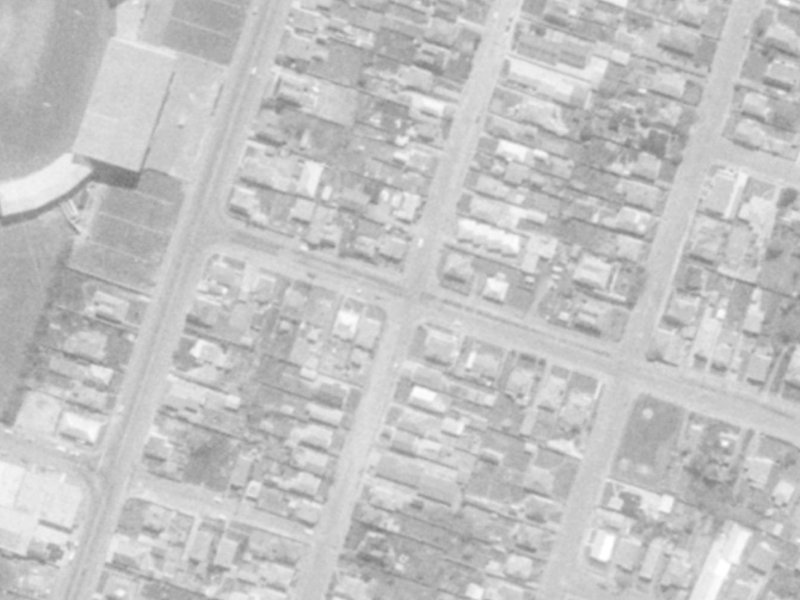 58 Barbour Street from the air, 1975-1979