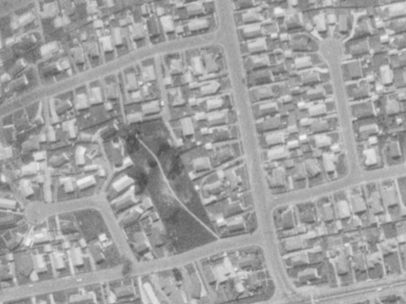 13 Parker Street from the air, 1975-1979