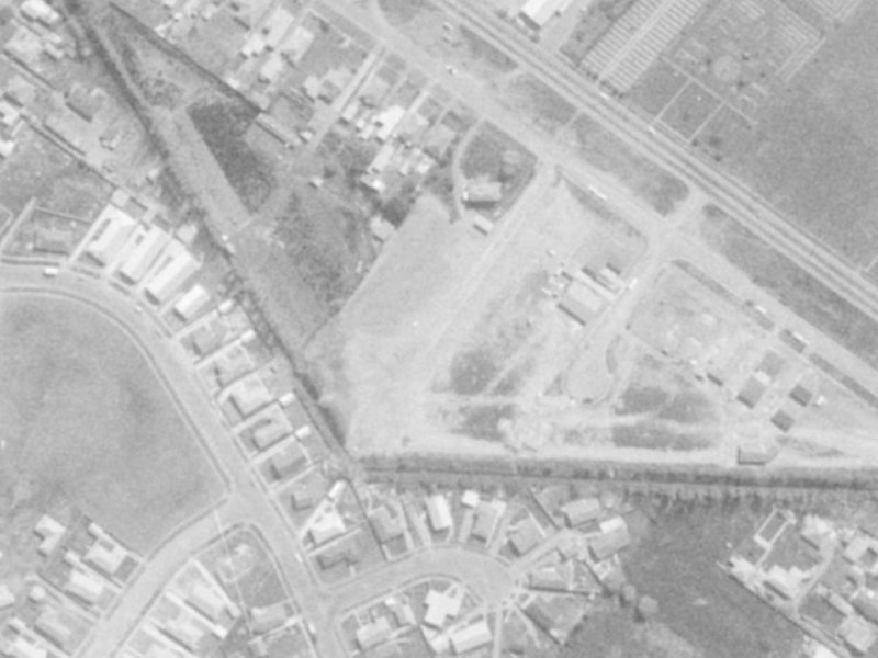 Shire Lane from the air, 1975-1979