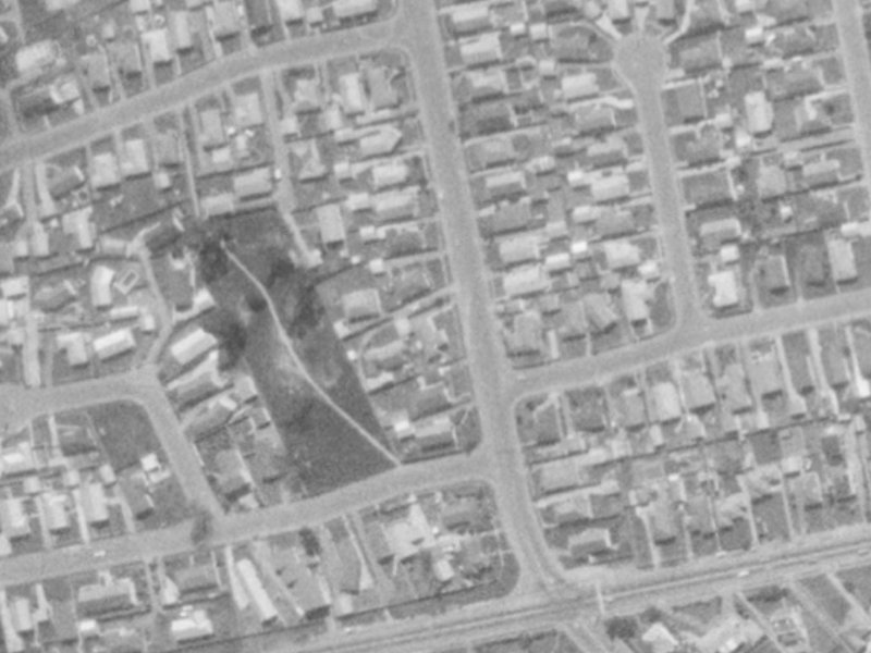 9 Parker Street from the air, 1975-1979