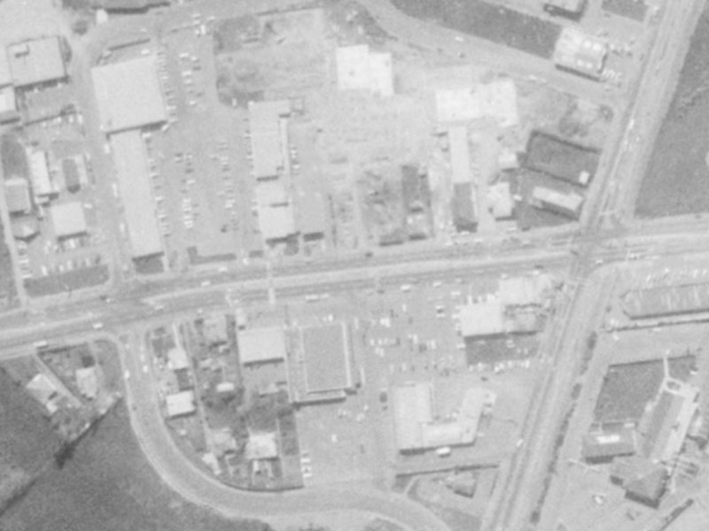 401-409 Main S Road from the air, 1975-1979