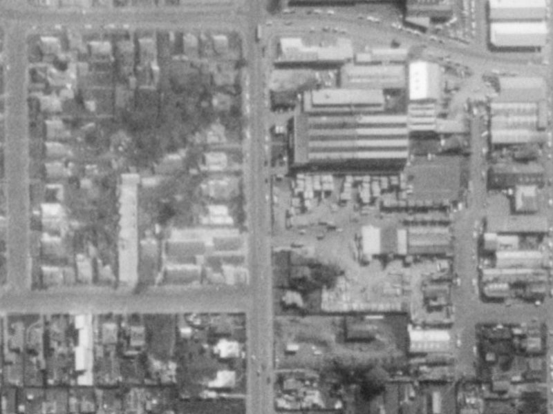 112 Antigua Street from the air, 1975-1979