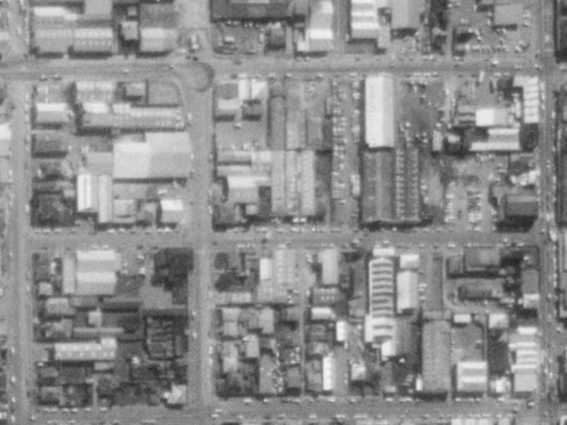 444-434 Colombo Street from the air, 1975-1979
