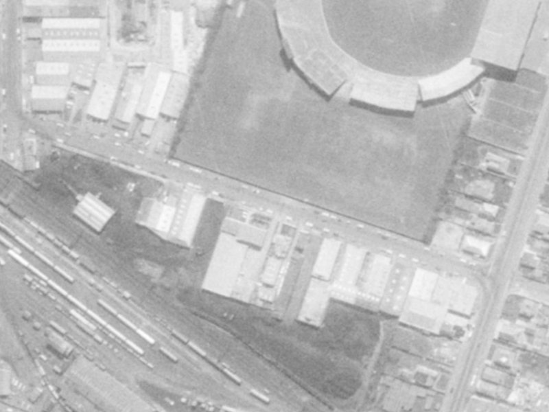 Lismore Street from the air, 1975-1979