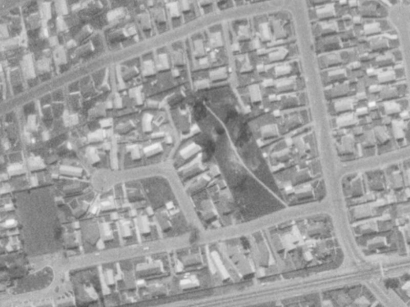 6 Springmead Place from the air, 1975-1979