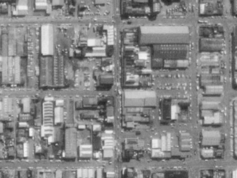 440 Colombo Street from the air, 1975-1979