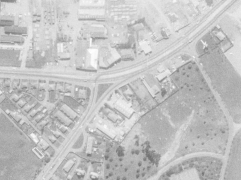 249 Main S Road from the air, 1975-1979