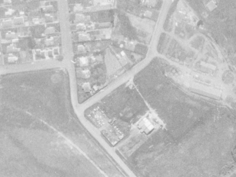 43 Washbournes Road from the air, 1975-1979