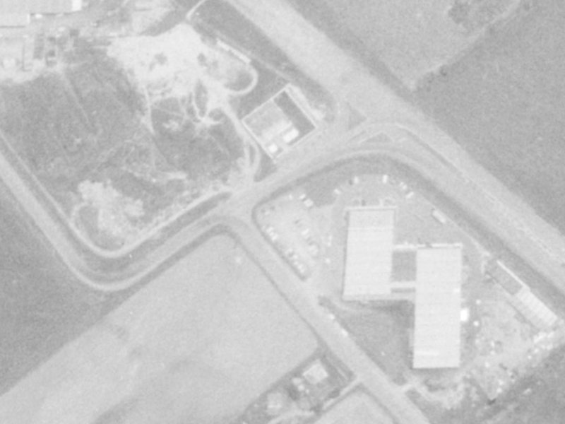 51 Parkhouse Road from the air, 1975-1979