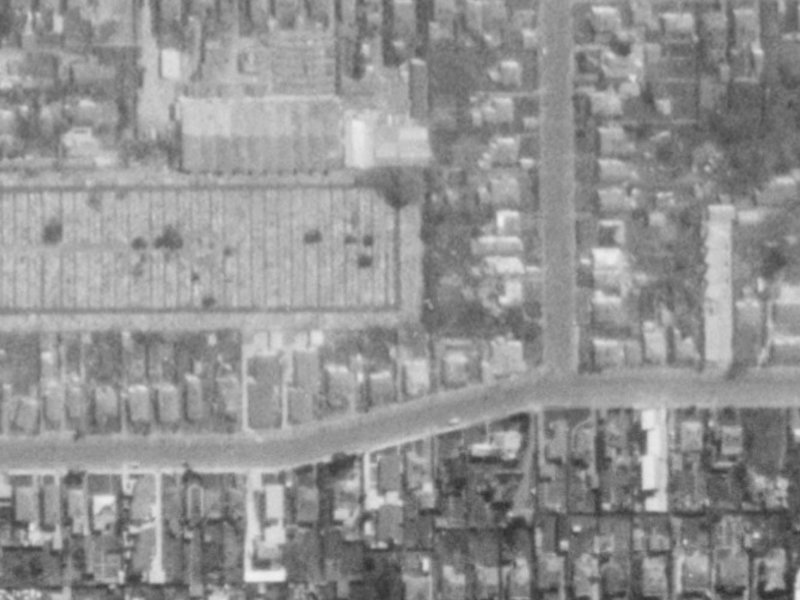 7A Braddon Street from the air, 1975-1979