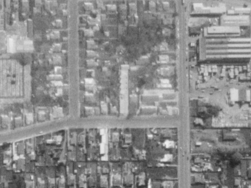 73 Fairfield Avenue from the air, 1975-1979