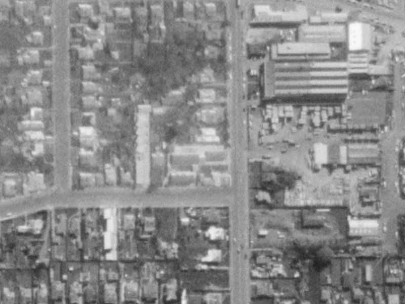95A Antigua Street from the air, 1975-1979