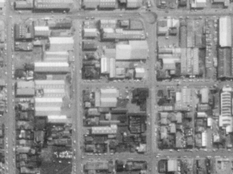 12 Battersea Street from the air, 1975-1979