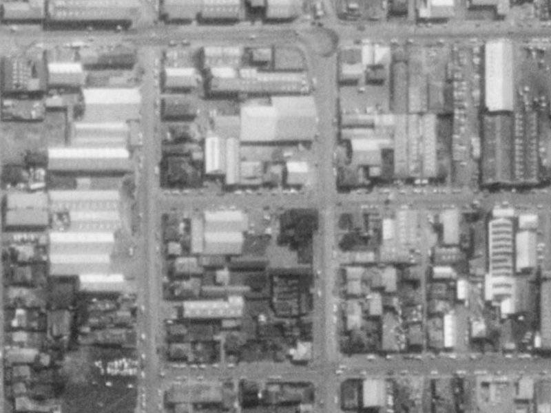 89 Durham Street South from the air, 1975-1979