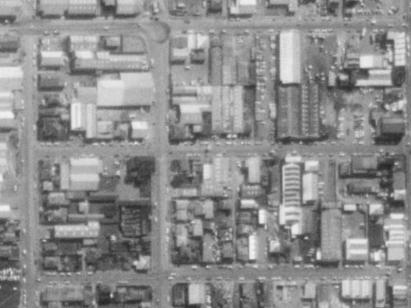 46 Battersea Street from the air, 1975-1979