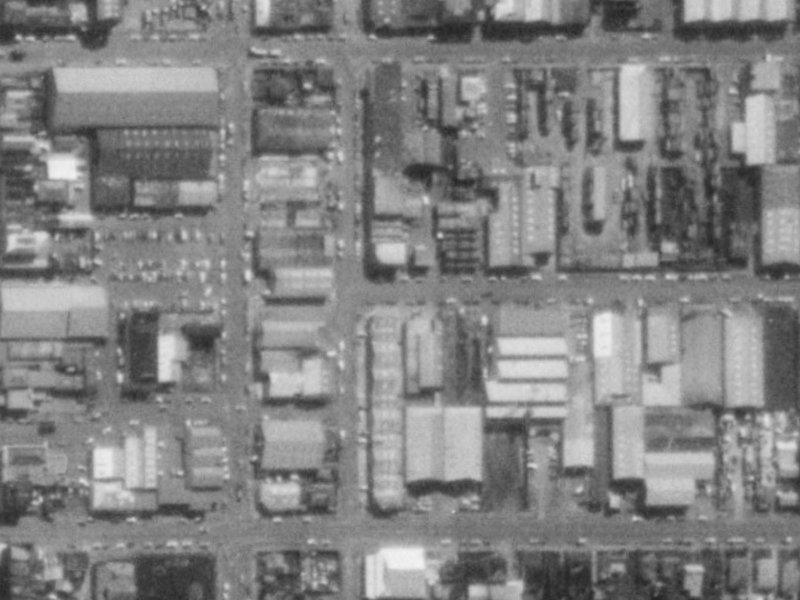 71 Hawdon Street from the air, 1975-1979